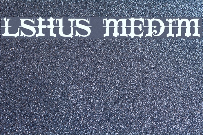 LushUs Medium Font examples