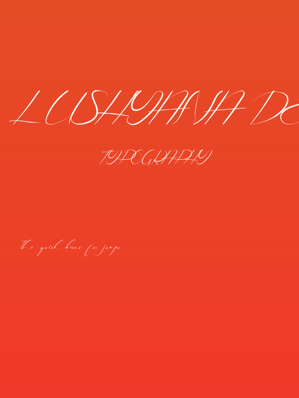 Lushyana Demo Poster