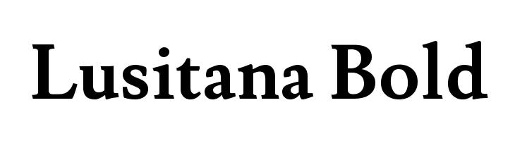 Lusitana Bold Font