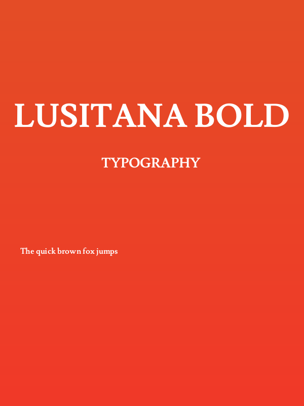 Lusitana Bold Poster