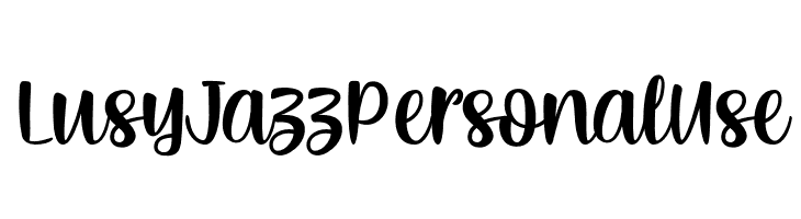 LusyJazzPersonalUse  Скачать бесплатные шрифты