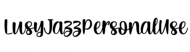 LusyJazzPersonalUse  Descarca Fonturi Gratis
