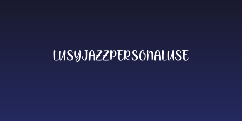 LusyJazzPersonalUse Social Header