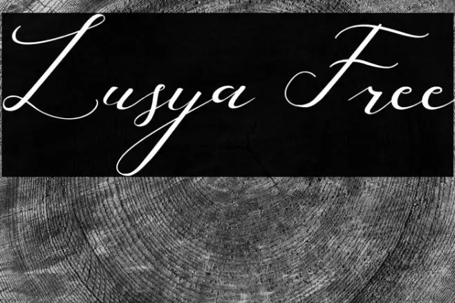 Lusya Free Font examples