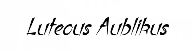 Luteous Aublikus  Frei Schriftart Herunterladen