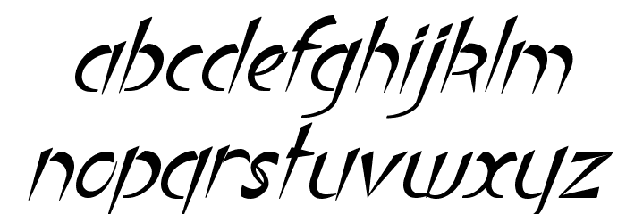 Luteous Aublikus Font LOWERCASE