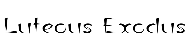 Luteous Exodus  Скачать бесплатные шрифты