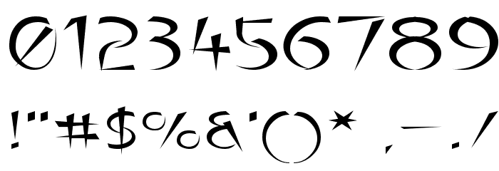 Luteous Exodus Font OTHER CHARS