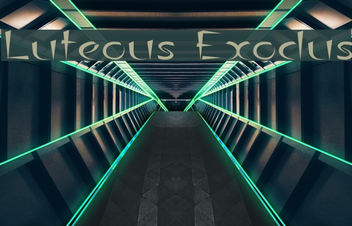 Luteous Exodus Font examples