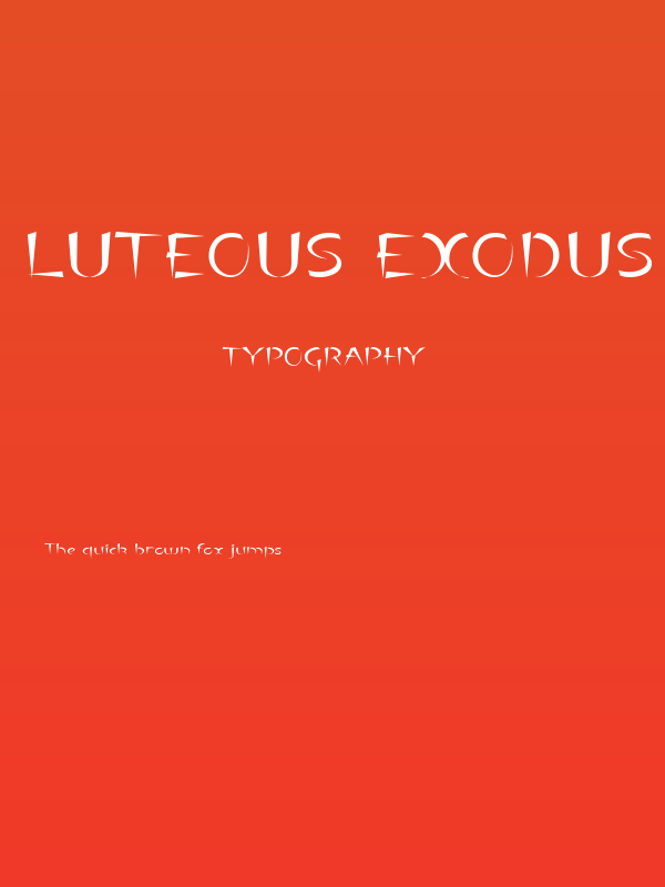 Luteous Exodus Poster