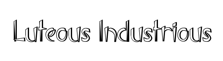 Luteous Industrious  नि: शुल्क फ़ॉन्ट्स डाउनलोड