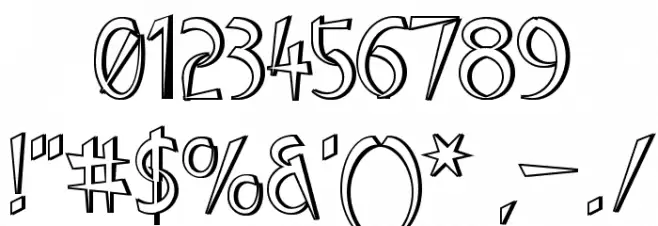 Luteous Industrious Font OTHER CHARS