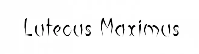Luteous Maximus  baixar fontes gratis