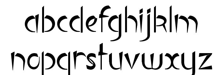 Luteous Viscous Font LOWERCASE