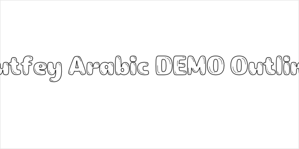 Lutfey Arabic DEMO Outline Logo