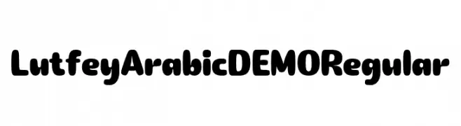 Lutfey Arabic DEMO Regular  Free Fonts Download