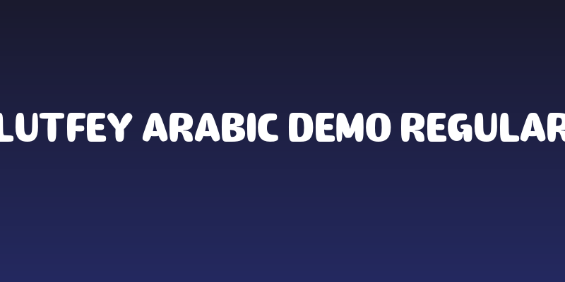 Lutfey Arabic DEMO Regular Social Header