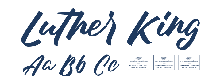 Luther King Font Preview