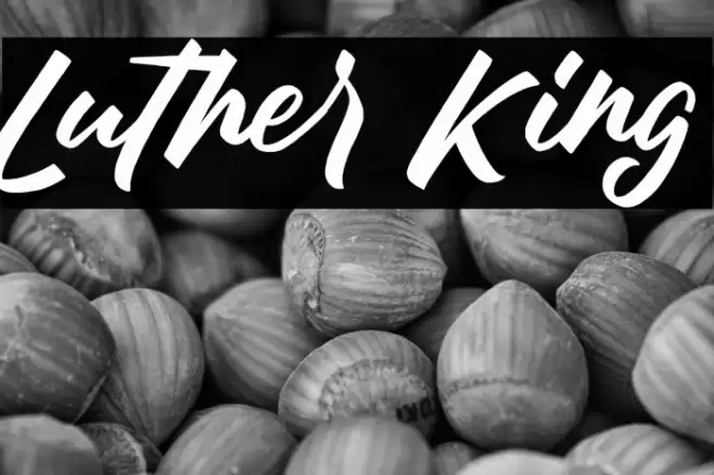 Luther King Schriftart examples