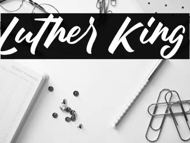 Luther King Schriftart examples