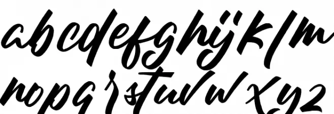 Luther King Schriftart Kleinbuchstaben