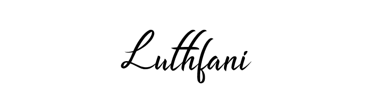 Luthfani  नि: शुल्क फ़ॉन्ट्स डाउनलोड