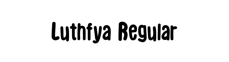 Luthfya Regular  font caratteri gratis