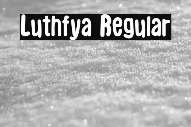 Luthfya Regular Font examples
