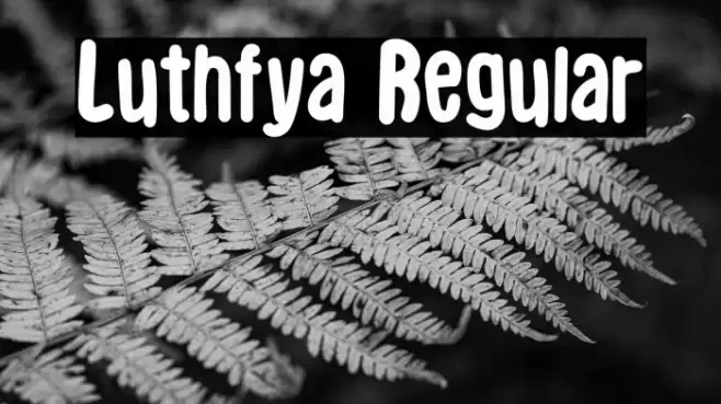 Luthfya Regular Font examples