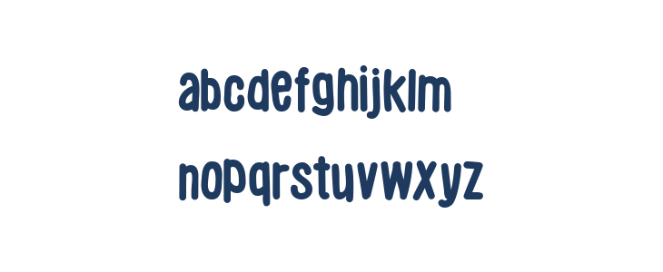 Luthfya Regular Lowercase