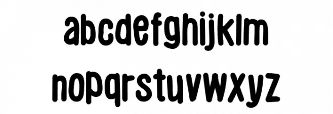Luthfya Regular 字体 小写
