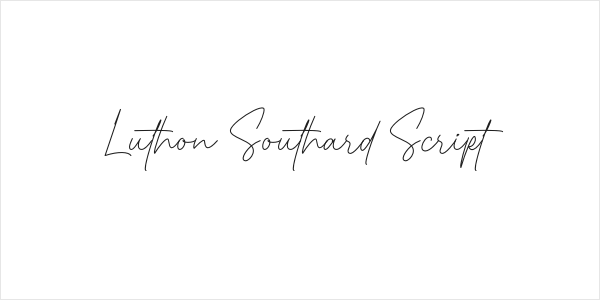 Luthon Southard Script Logo