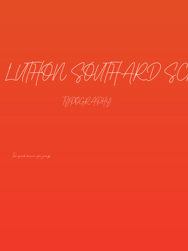Luthon Southard Script Poster