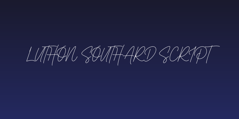 Luthon Southard Script Social Header
