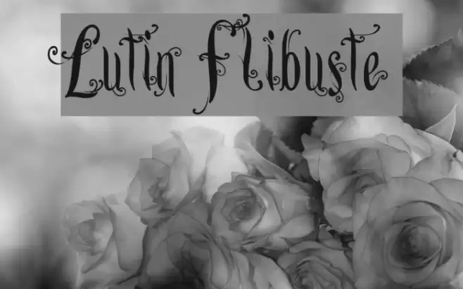 Lutin Flibuste Font examples