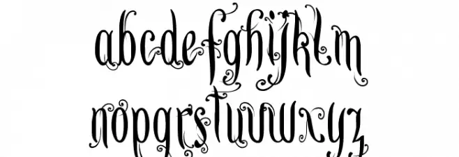 Lutin Flibuste 字体 小写