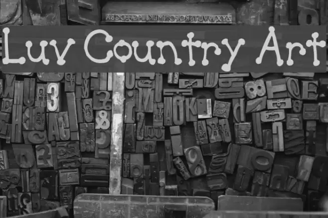 Luv Country Art Polices examples