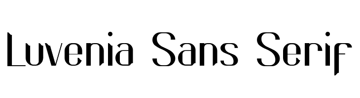 Luvenia Sans Serif  baixar fontes gratis