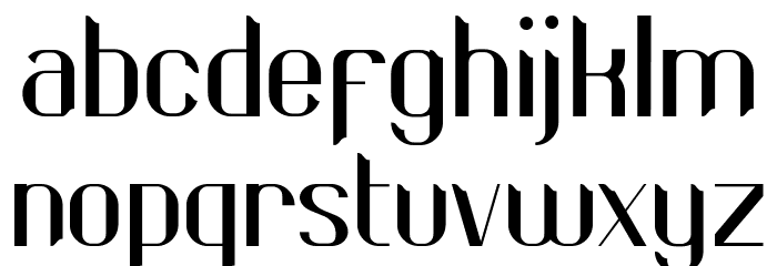 Luvenia Sans Serif Font LOWERCASE