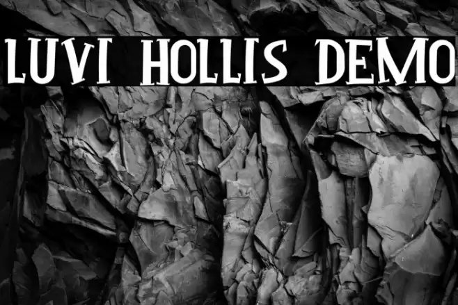 Luvi Hollis Demo Font examples