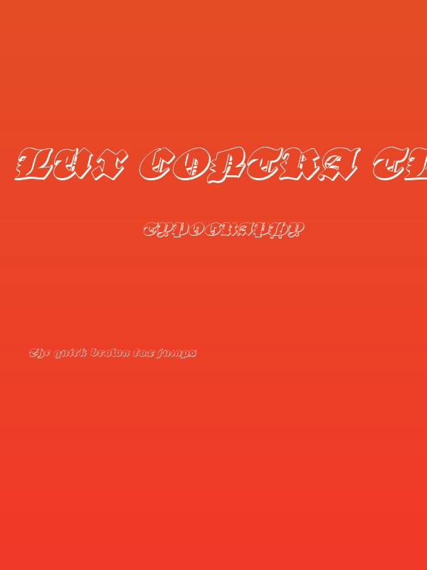 Lux Contra Tenebras 3D Italic Poster