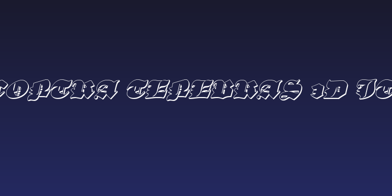 Lux Contra Tenebras 3D Italic Social Header