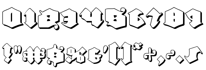 Lux Contra Tenebras 3D Font OTHER CHARS