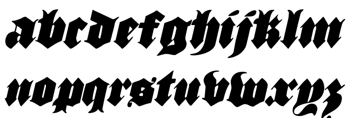 Lux Contra Tenebras Condensed Italic Font LOWERCASE