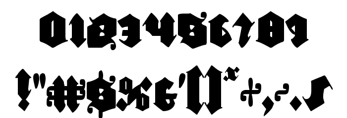 Lux Contra Tenebras Condensed Font OTHER CHARS