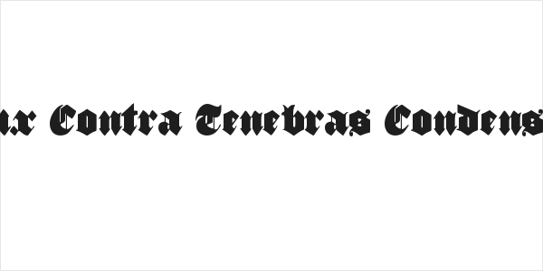 Lux Contra Tenebras Condensed Logo
