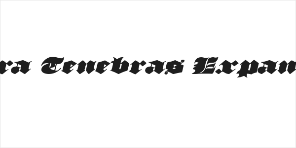 Lux Contra Tenebras Expanded Italic Logo