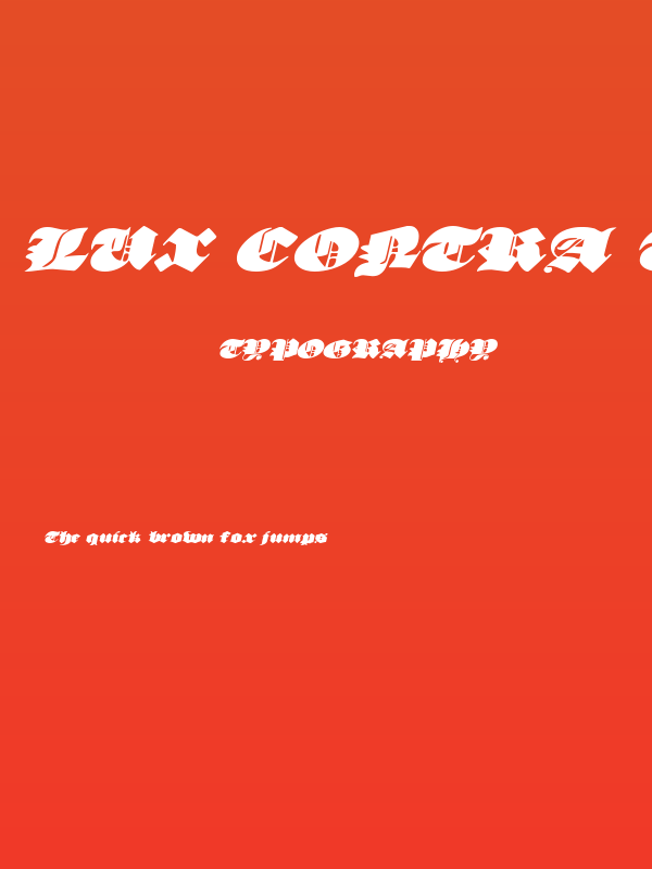 Lux Contra Tenebras Expanded Italic Poster