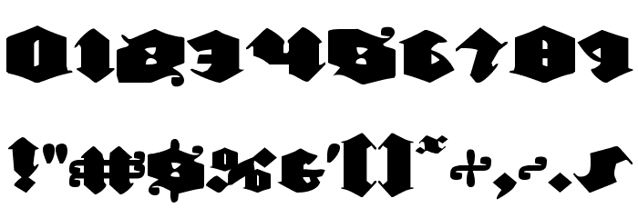 Lux Contra Tenebras Expanded Font OTHER CHARS