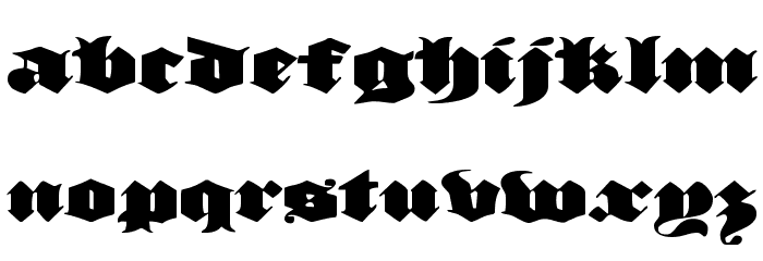 Lux Contra Tenebras Expanded Font LOWERCASE